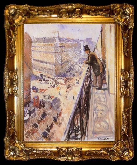 framed  Edvard Munch Street landscape, ta009-2